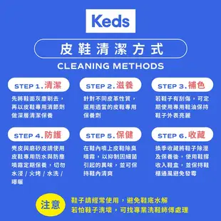 【Keds】REMI 時尚風潮皮革免綁帶套入式休閒鞋-白 (9234W137899)