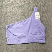 Lululemon Sports Bra Womens 12 Purple Align Asymmetrical One Shoulder A/B Cup