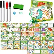 TUNJEJINY Preschool Learning Activities Kindergarten Workbooks, Toddler Prek Montessori Handwriting Practice Activity, Tracing Toys Busy Book for 3 4 5 Year Olds Kids