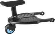 Universal Stroller Step Board with Blue Pink Black Wheels - Toddler Buggy Whe...