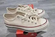 Converse Women's Chuck 70 Vintage Canvas Parchment Low Top Shoes 162062F Siz 6.5