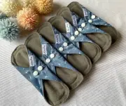 Reusable Washable Cloth Sanitary Panty Liner Menstrual Pad Day or Night +wet Bag