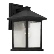 Forte Lighting 1856-01 1 Light 14" Tall Outdoor Wall Sconce - Black