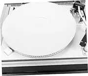 Toyvian 12 Inch White Acrylic Record Mat - Vinyl Protective Pad for Record Player and Turntable - Anti-Static Slipmat for DJ