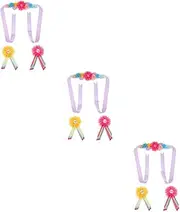 Totority Sets Unique Maternity Flower Sash Corsage Shower Decor Set Fashionable Belly Belt for Mommy Daddy