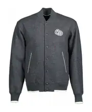 Dark gray Atelier baseball jacket XS Black