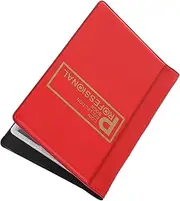 HOODANCOS Coin Collection Book Prop Money Flips Coin Display Holder Bill Currency Clear Holders Organiser Coin Display Stand Commemorative Storage Coin Collecting Books Bank Bills Pvc Red
