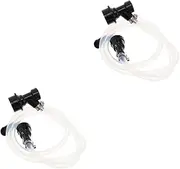 PRETYZOOM 2pcs Beer Dispenser Line Assembly Ball Lock Keg Tap Leakproof Design for Homebrewing and Outdoor Use