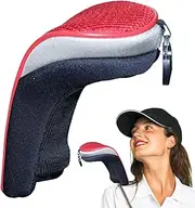 Headcovers for Golf Clubs - Golf Driver Headcover | Portable Wood Headcovers | Waterproof Fairway Headd Covers Scratch-Resistant Hybrid Club Covers for Protects Against Weather & Scratches