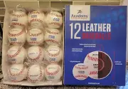 1 Dozen Academy Official League Baseballs Leather Brand New