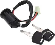 Ignition Barrel Key Switch Universal 4 Pin Male Plug Motorcycle Ignition Switch with 2 Keys Motor Ignition Key Switches
