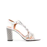 [Chie Mihara] Chie Mihara 75mm Bane Sandals 40 IT SILVER