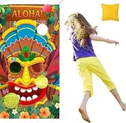 Bean Bags for Tossing | Tossing Game with Hawaiian Sand Summer Theme,Corn Hole Games, Decorative Tossing Game with Sandbags for Teens, Adults, Kids