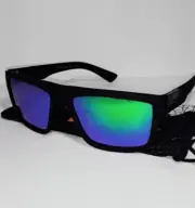 Men's Polarized SunBlocker Knight Sunglasses Matte Black & BlueGreen Mirror