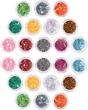 Ipetboom 2pcs Nail Art Decals Nail Art Sequins Nails Flakes Glitter Stickers Holiday Nail Art Manicure Confetti Cosmetic Confetti Glitter Nails Confetti Manicure Sequins Nail Art Stickers