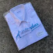 NEW BRITISH ARMY SURPLUS WHITE SHORT SLEEVE PILOTS SHIRT-FANCY,REVIVAL,MOD
