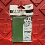 Ultra Pro 60 GREEN PRO-MATTE Small Size Deck Protector NEW Gaming Card Sleeves