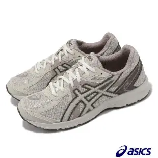 Asics 休閒鞋 JOG 100S 2E 男鞋 女鞋 寬楦 米白 棕 透氣 網布 經典 情侶鞋 亞瑟士 1201A896200