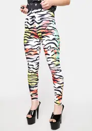 [Dolls Kill x Ed Hardy] Spandex Tiger Leggings