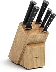 Tefal Ice Force Wooden Knife Block 5 Piece set, K232S574