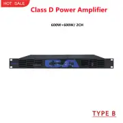 600W+600W Class D Power Amplifier 2CH Amp for Bar Disco Concerts GAP-C1000 B