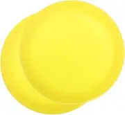 2pcs Hockey Table Accessories Gym Hockey Pucks Training Puck Game Table Accessories Yellow Plastic