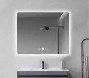 900*750*5mm Mercio Frameless Copper-free Glass Rectangle Pencil Edge LED Mirror