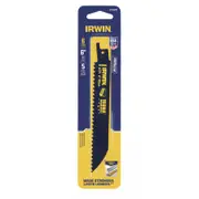 Irwin 6" 6TPI Bi-Metal Wood Or Metal Cutting Reciprocating Saw Blade - 5 Pack