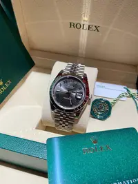 在飛比找Yahoo!奇摩拍賣優惠-Rolex 勞力士 126334 41mmDJ 綠羅馬五珠帶