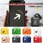 For Apple AirTag Armors Cover Anti-lost Holder Keychain Protective Air Tag Case∧