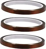 COHEALI Heat Resistant Tape for Sublimation 3 Rolls Polyimide Material Versatile Use for Mugs T-Shirts Fabrics Circuit Boards