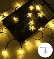 100 LED Warm White Star String Light - Solar Powered
