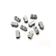 10x Light Bluish Gray Lego Brick Special 1x1x1 2/3 with Studs on 1 Side - 32952