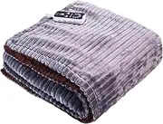 Fiber Blend Heated Throw Detachable Washable Electric Mattress Warm Heat Blanket 8 Heat Settings Up to 5 Hours Timer