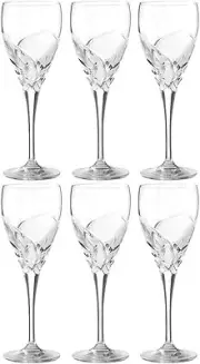 RCR CRYSTAL DA VINCI GROSSETO SMALL WINE GLASSES 17cl (SET OF 6) BRAND NEW