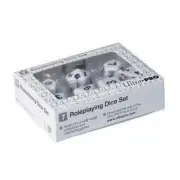 ULTRA PRO GAMING Roleplaying Dice Set White D4 D6 D8 D10 D12 D20 Percentile