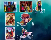 7 Gambit Stickers