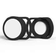 2 PCS Anti-Lost Tracker Silicone Case for AirTag,Size: 35mm(Black+White)