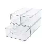 Tidy Tools Clear Refrigerator Organizer Bins For Pantry Organization and Food...