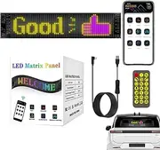 LED Car Signs for , LED Car Display Sign, Flexible LED Screen Bright Sign, Animation Message Running Sign for Car Dealership Holiday, Wireless App Control, Car Accessories