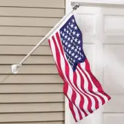 5 Foot Rotating Tangle Free USA American Flag and Flag Pole Kit - Complete Set