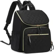 LORADI Large Capacity Diaper Bag Backpack with Storller Clips, Water-Resistan...