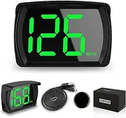 2023 New Speedometer HUD GPS Digital Speed Meter MPH Speedo Head Up Display for Cars Trucks, USB Cable Plug & Play (G20-Only Green)