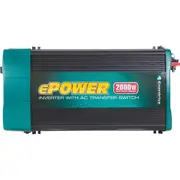Enerdrive 2000W True Sine Wave Inverter with AC Transfer and Safety Switch