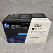 Genuine HP LaserJet 26X CF226XD Black Toner Print Cartridge Dual Pack