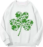 [Generic] Kids Sweatshirt Girls Neck Sweatshirts Spring and Autumn St. Day Middle and Large Children's Sweatshirts Retro Personality 2D Printing Children's Casual Sweatshirt Children Plain Hoodie
