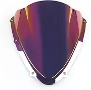 Areyourshop Motorbike Windshield, Motorcycle Double Bubble Windscreen for S U Z U K I GSXR 600/750 2008-2010 K8