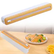 Cling Film Wrap Dispenser Cutter Kitchen Cling-Film Roll Holder Food Storage