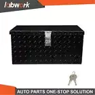 Labwork 20'' x 12" x 9.5" Aluminum Tool Box Black For PickUp Truck Bed Trailer