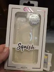 Case-Mate Phone Cover Case Squish Clear w/ Glitter for iPhone 8